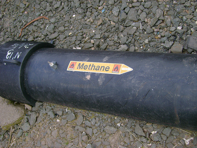 Surface methane gas emissions from landfill gas Surface methane gas emissions from landfill gas