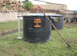 Biogas from human waste