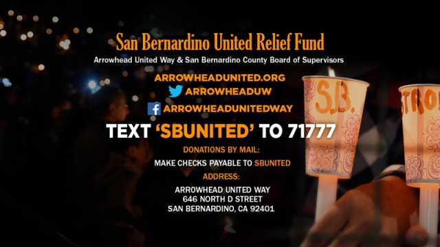 Support San Bernardino Shooting Victims