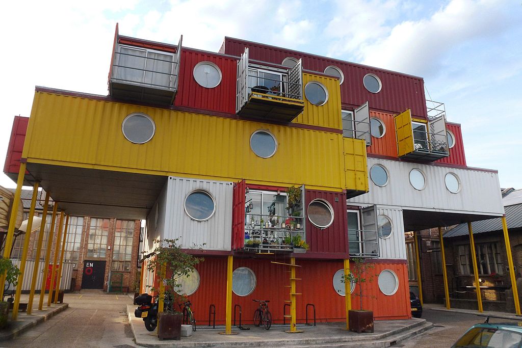 The Upcycle advocates creating materials and products that can be reused endlessly such as the steel used to produce the shipping containers used in these upcycled shipping container apartments.