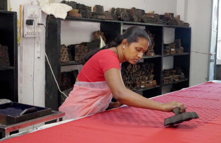 Block print scarves Handmade